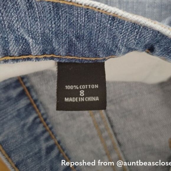 London Jean frayed denim shorts for Victoria's Secret sz 8 - Picture 6 of 11